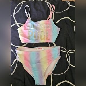 Girls Rainbow 2 pc Swimsuit / Bathing Suit bmagical